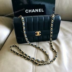 Chanel Quilted small medium flap bag Classic CC